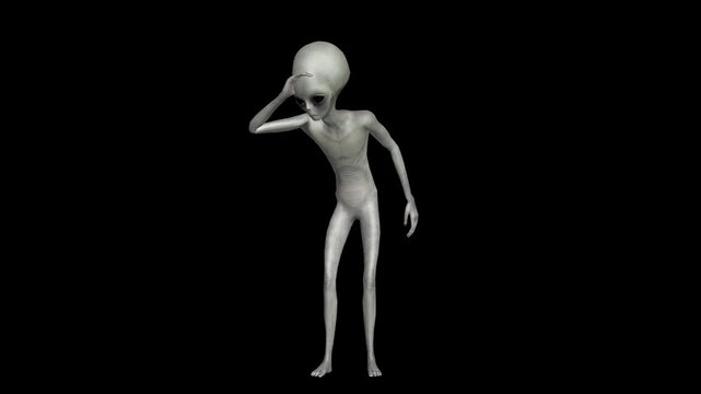 Cinematic Super-Realistic Gray Alien 3D Motion Pack with Advanced Humanoid Gestures, Subtle Behavioral Animation, High-End Sci-Fi Movement Design, Professional Production Quality