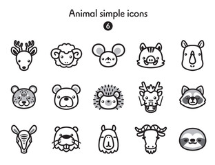 シンプルアイコン集 動物6 © Armadilloz