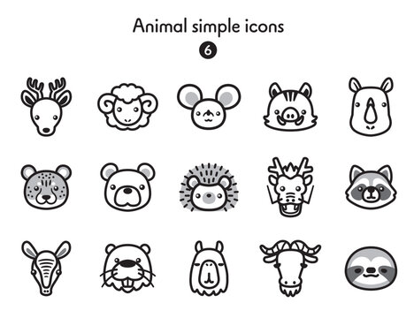 シンプルアイコン集 動物6