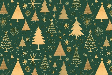 Watercolor style flat illustration of Christmas presents and candy cane pattern on red paper texture background, simple cute high-resolution design for holiday cards, packaging, social media, digital 