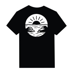 Vector illustration of a t shirt design