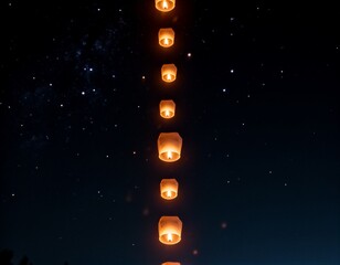 Sky Lanterns Ascending