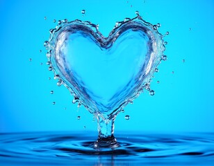 Water Heart Splash
