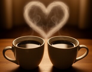 Heart of Steam Between Cups