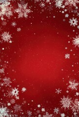 Watercolor style flat illustration of Christmas presents and candy cane pattern on red paper texture background, simple cute high-resolution design for holiday cards, packaging, social media, digital 