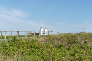 Auf dem Weg zum Ostseestrand