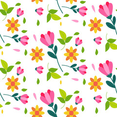 Floral seamless pattern design