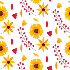 Floral seamless pattern design