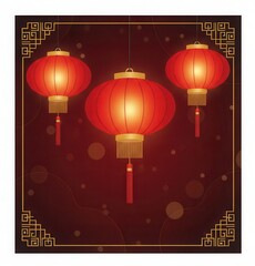 Chinese New Year illustration design card.