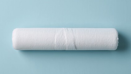 Obraz premium Rolled Texture. A Study in White and Blue, Minimalist Composition and Subtle Shadows.