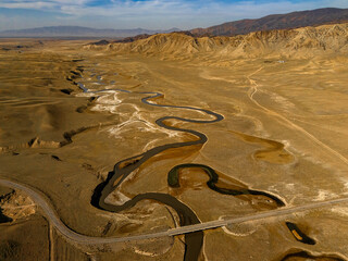 river in the yellow valley