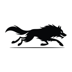 Fototapeta premium Tribal wolf vector tattoo illustration