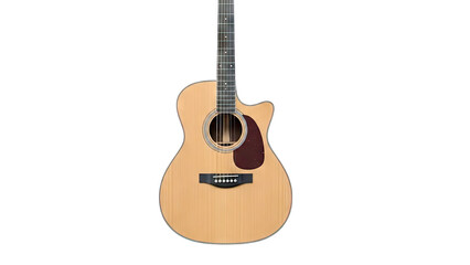 Fototapeta premium Acoustic Guitar Isolated on White Background