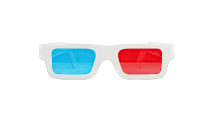 3D Glasses Isolated on White Background