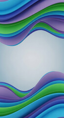 Abstract Wavy Layers of Blue Purple and Green with Soft Gradient Background Keywords: abstract, background, wave, wavy, layer, layered, flowing, Full HD 4K Video Download 2025 2026