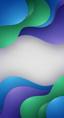 Flowing Organic Waves of Blue Purple and Green on Light Gray Background Keywords: abstract, background, wave, wavy, organic, flowing, fluid, Full HD 4K Video Download 2025 2026