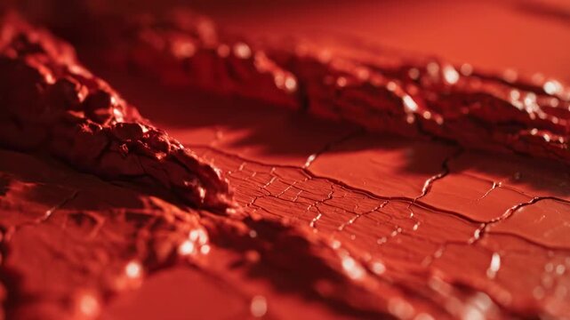 red leaf with drops