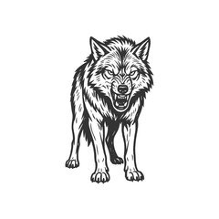 Silent Spiral Wolf Vector Mark