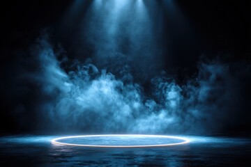 Abstract smoke and stage background