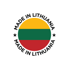 made in lithuania label design