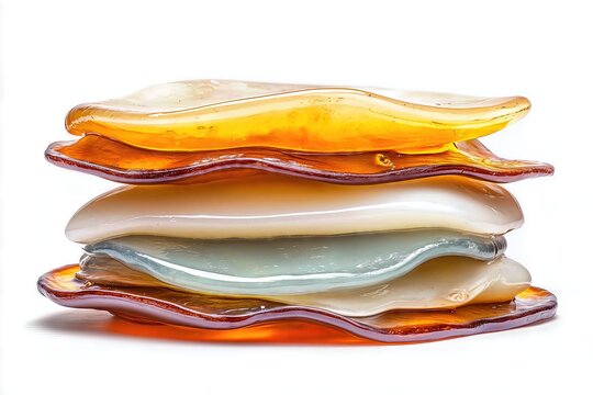 SCOBY discs for kombucha fermentation stacked