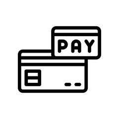 credit card line icon