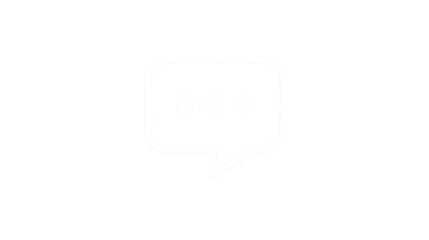White Speech Bubble Icon