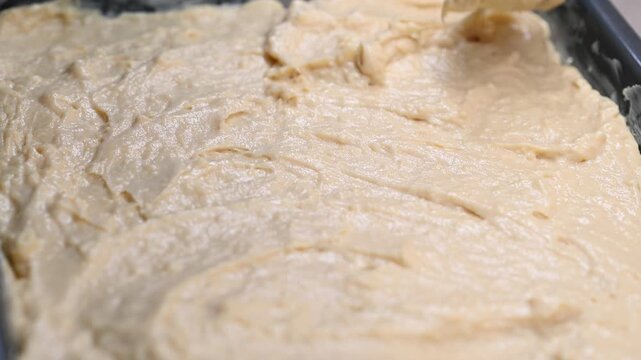 B&eacute;chamel sauce from a top view.