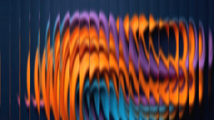Vibrant abstract swirling patterns in orange, purple, and blue hues