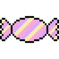 Pixel Candy Sweet Icon, Candy for Christmas, 8 bit candy 