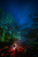 The beauty of the fire colors