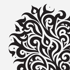 Arabian pattern silhouette set