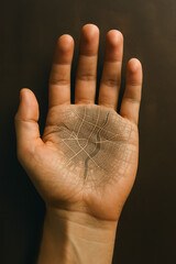 Creative illustration of a hand with a city map design