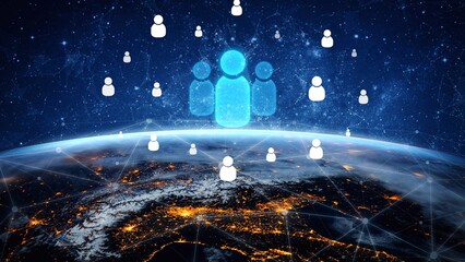 People networking, business connections, digital networking platforms, professional collaboration, and expanding opportunities through business relationship building and engagement. Muxer