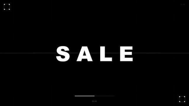 Minimalist Sale Animation with Limited Time Offer Text - Black Friday Promo Video Template.