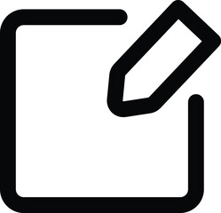 Pencil icon editing a square shape