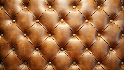 Brown Leather Tufted Upholstery Texture graphic design