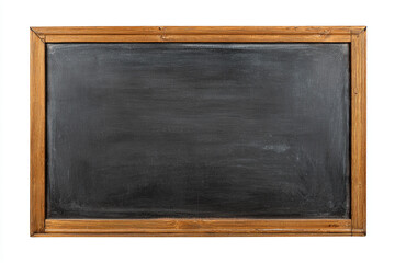 Fototapeta premium rustic wooden framed blackboard isolated on white background