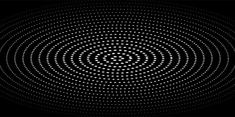 Vector spiral background with sparkles. White spot lights background. © elliyatun