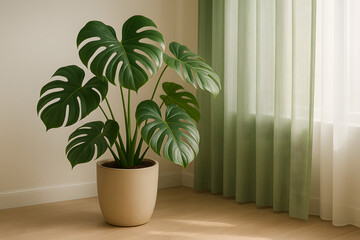 Monstera in Modern Interior