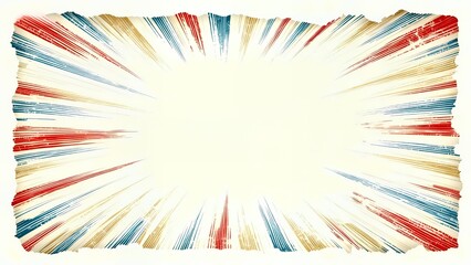 Vintage Radiant Burst: Distressed Striped Sunburst Art Design