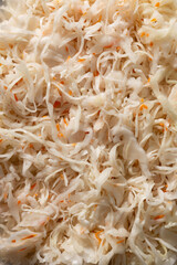 Texture of fermented cabbage healthy food