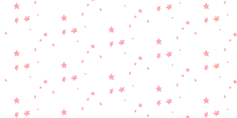 A seamless white background with a lovely pattern of pink stars of various sizes	