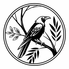 Obraz premium vector illustration of a bird