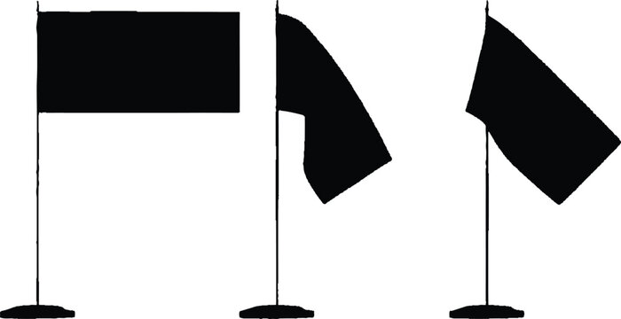 Rectangular flags, triangular gonfalons, angled pennons, and swallowtail-like shapes