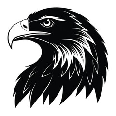 eagle silhouette, flying bird silhouette