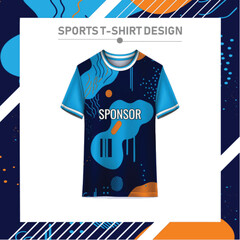 Modern sports t-shirt design