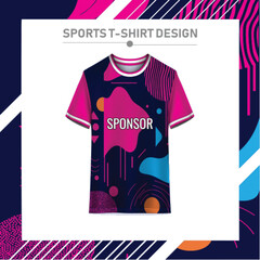 Modern sports t-shirt design