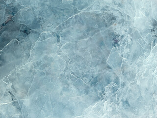 Texture of blue ice background