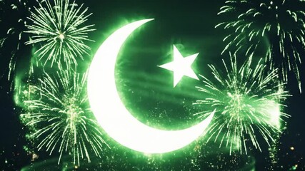 Patriotic 23 March Pakistan Day Scene with National Symbolism